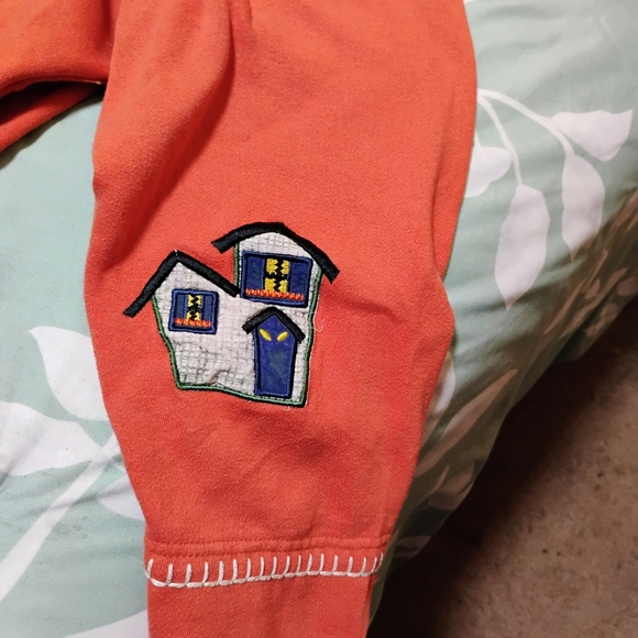 Bobbie Brooks Orange Sweater with Cat and Pumpkin Motif - Picture 3 of 9